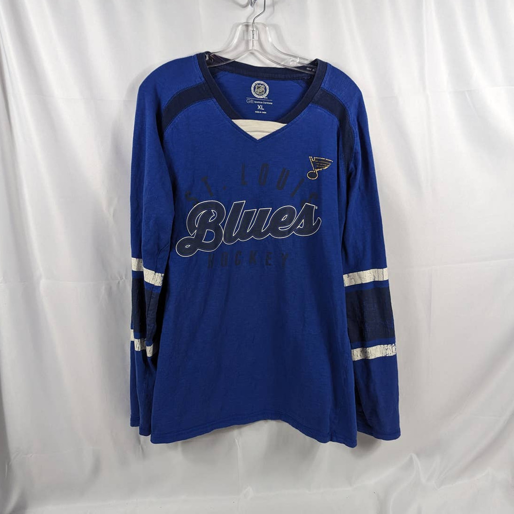 St Louis Blues XL Long Sleeve Shirt G-III Carl Banks NHL